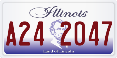 IL license plate A242047