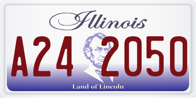 IL license plate A242050