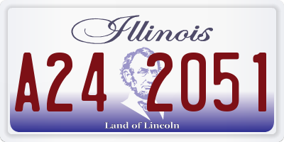 IL license plate A242051