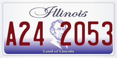 IL license plate A242053