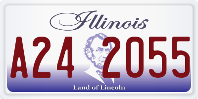 IL license plate A242055