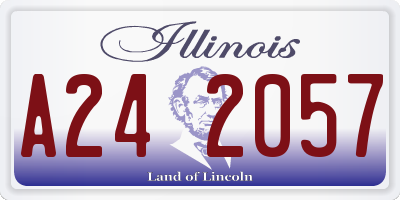 IL license plate A242057