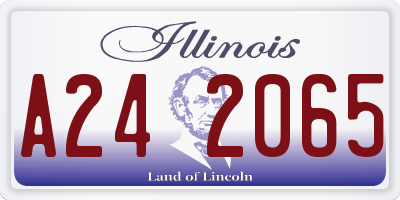 IL license plate A242065