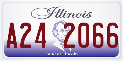 IL license plate A242066