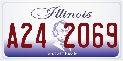 IL license plate A242069