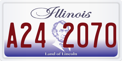 IL license plate A242070