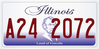 IL license plate A242072