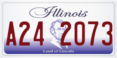 IL license plate A242073