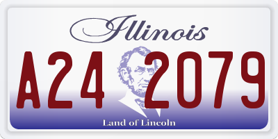 IL license plate A242079