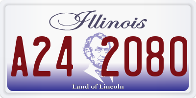 IL license plate A242080