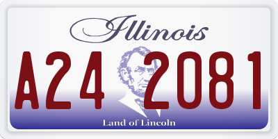 IL license plate A242081