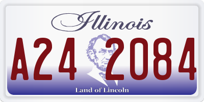 IL license plate A242084