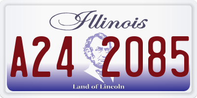 IL license plate A242085