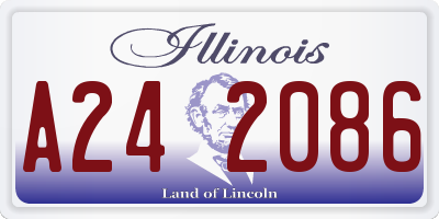 IL license plate A242086