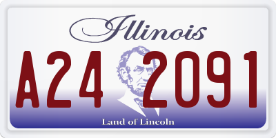 IL license plate A242091