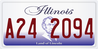 IL license plate A242094