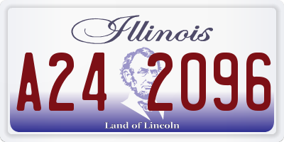 IL license plate A242096