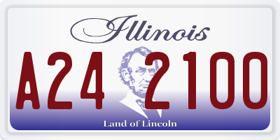 IL license plate A242100