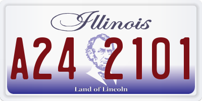 IL license plate A242101