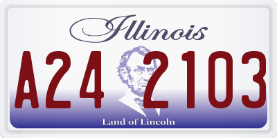 IL license plate A242103