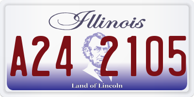 IL license plate A242105