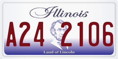 IL license plate A242106