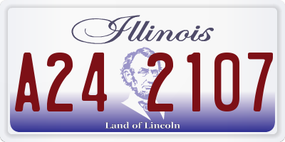IL license plate A242107