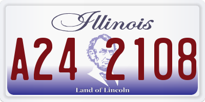 IL license plate A242108
