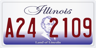 IL license plate A242109
