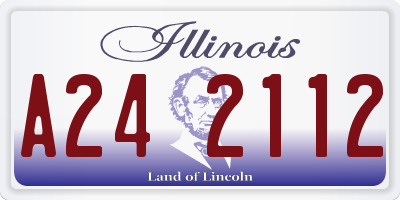 IL license plate A242112