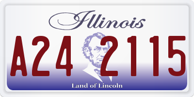 IL license plate A242115