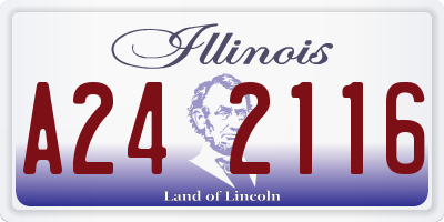 IL license plate A242116