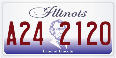 IL license plate A242120