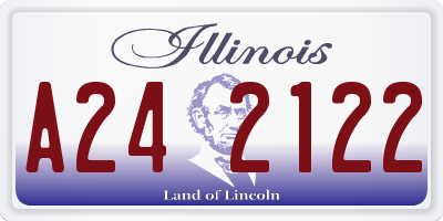 IL license plate A242122