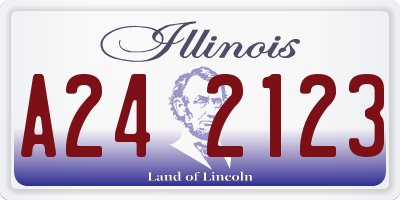 IL license plate A242123