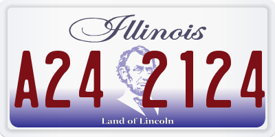 IL license plate A242124