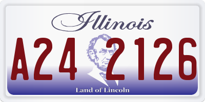IL license plate A242126