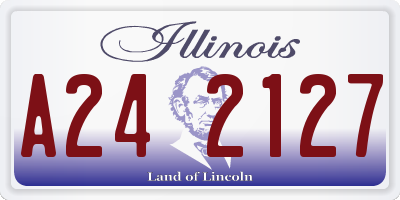 IL license plate A242127