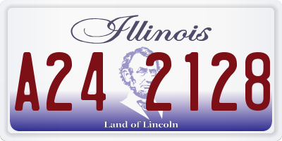IL license plate A242128