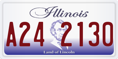 IL license plate A242130