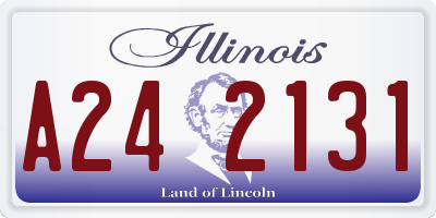 IL license plate A242131
