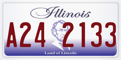 IL license plate A242133