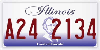 IL license plate A242134