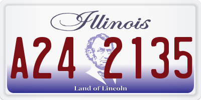 IL license plate A242135