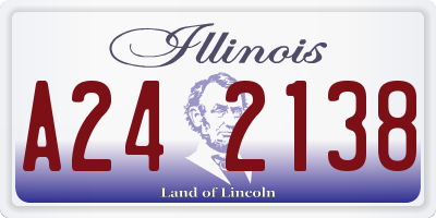 IL license plate A242138
