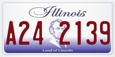 IL license plate A242139