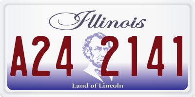 IL license plate A242141