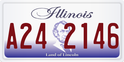 IL license plate A242146