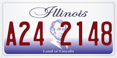 IL license plate A242148