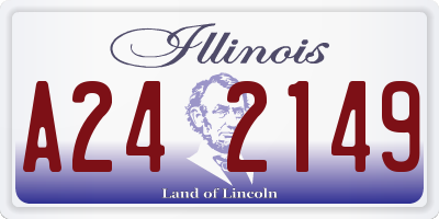 IL license plate A242149